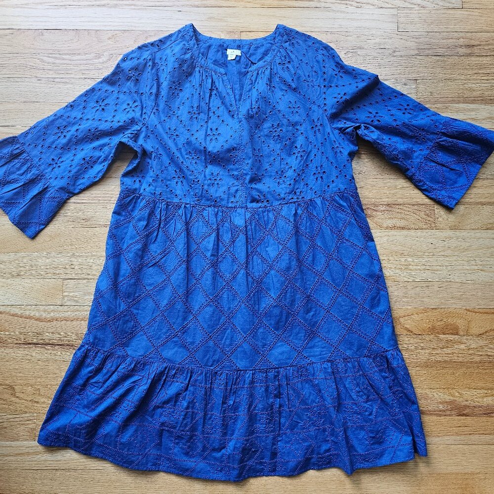 J. JILL Tiered Amalfi Coast Dress Large